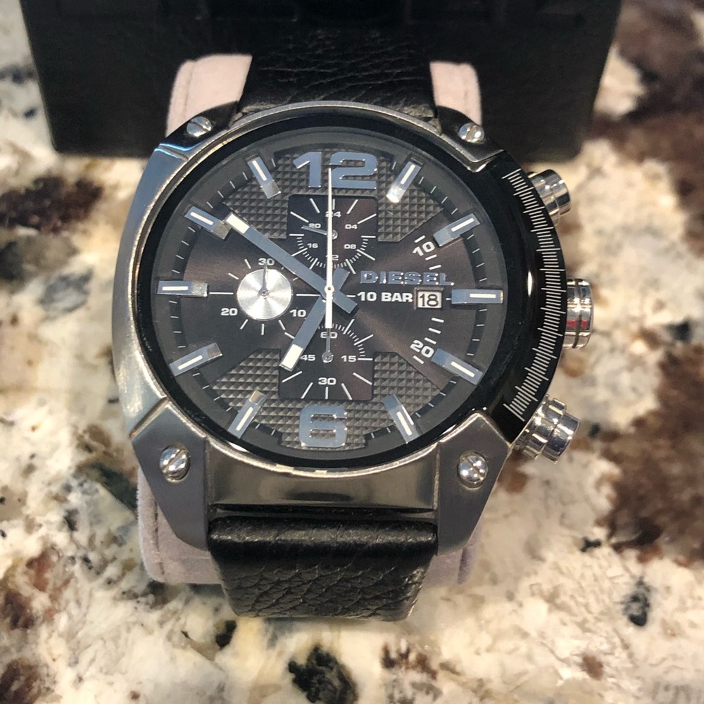 Men’s Diesel leather watch